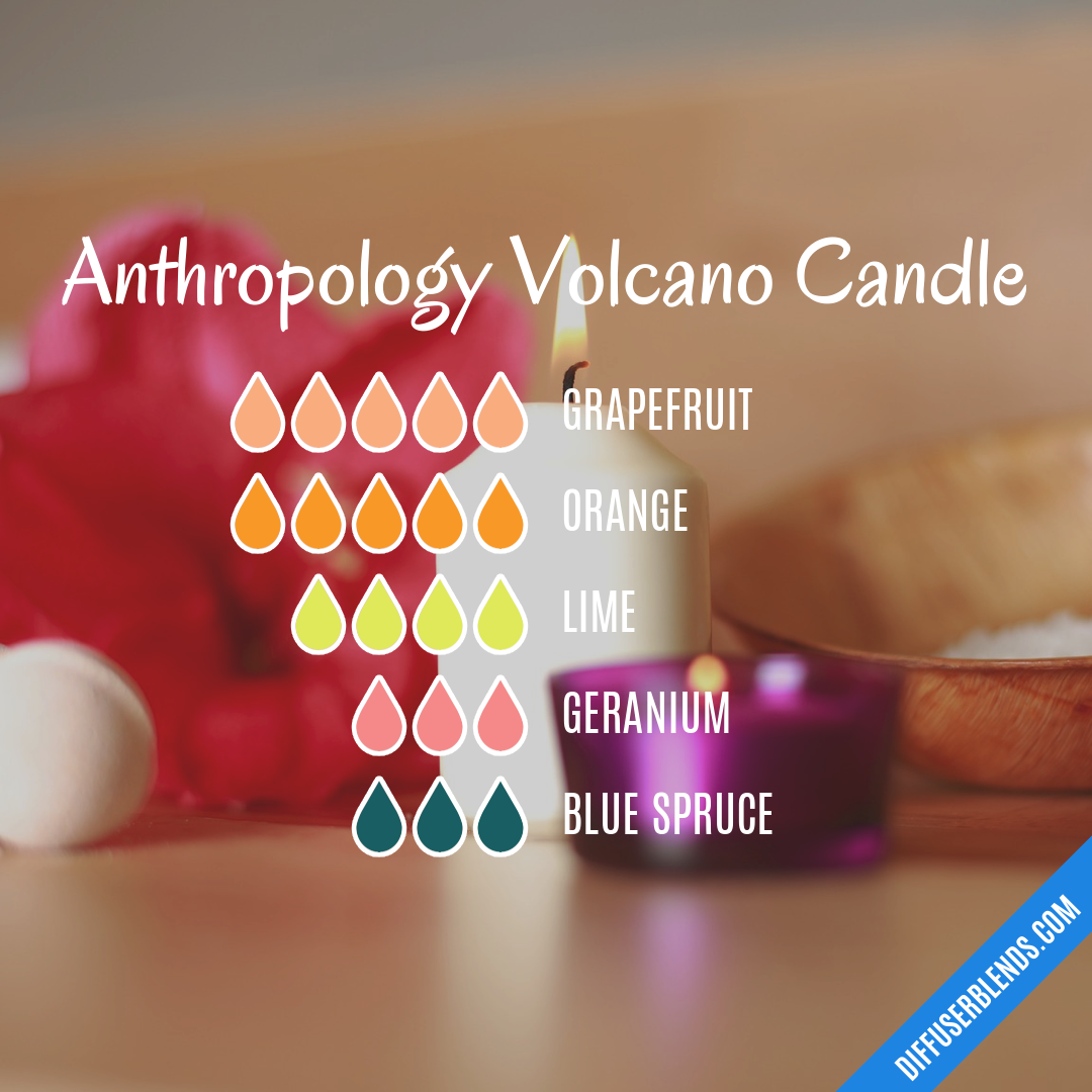 Anthropology Volcano Candle — Essential Oil Diffuser Blend