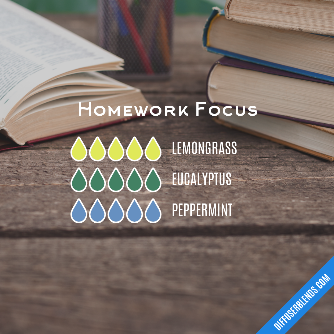 Homework Focus — Essential Oil Diffuser Blend