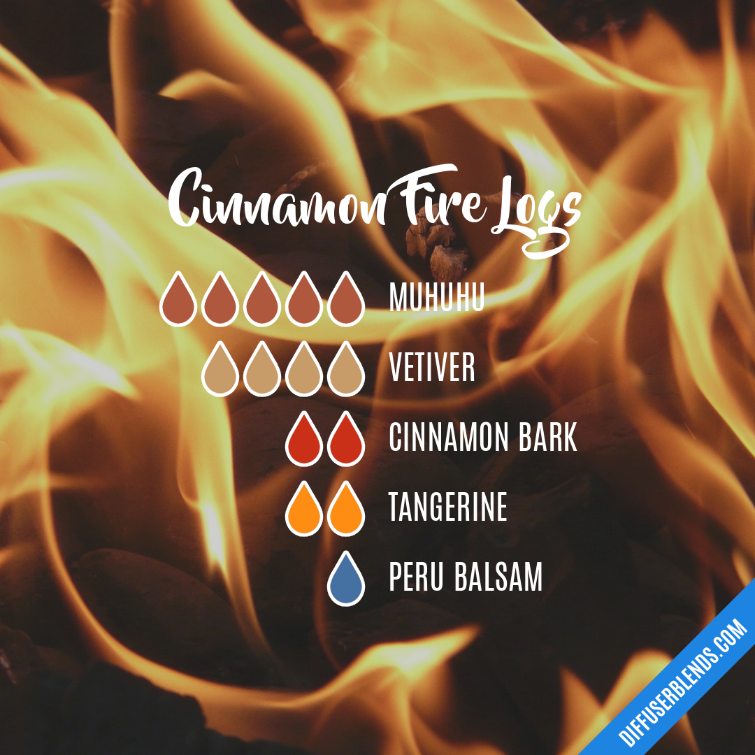 Cinnamon Fire Logs — Essential Oil Diffuser Blend