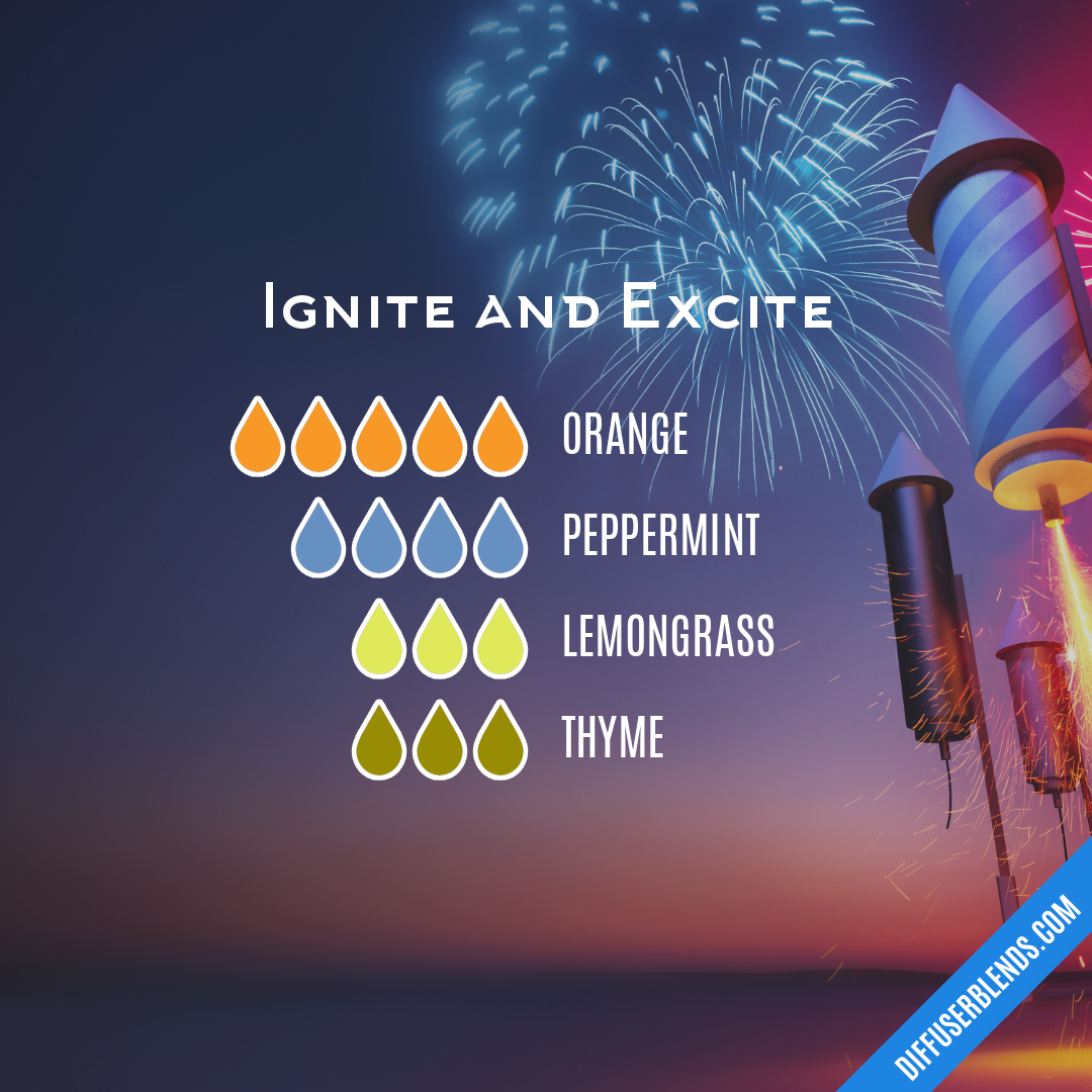 Ignite and Excite — Essential Oil Diffuser Blend