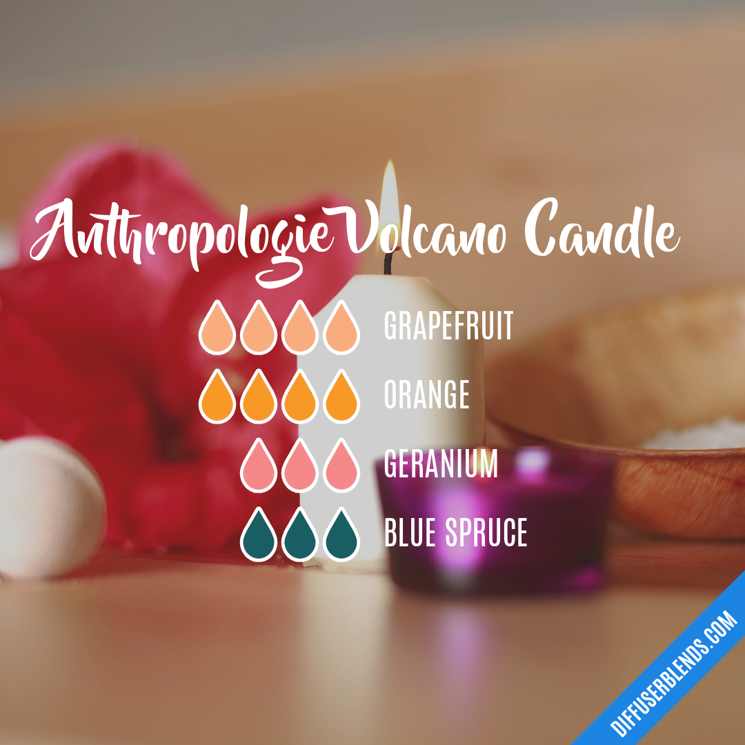 Anthropologie Volcano Candle — Essential Oil Diffuser Blend