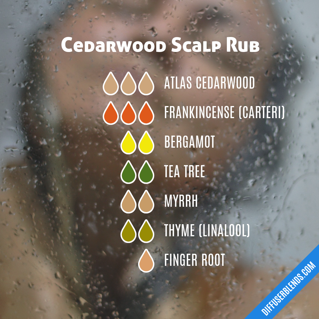 Cedarwood Scalp Rub — Essential Oil Diffuser Blend