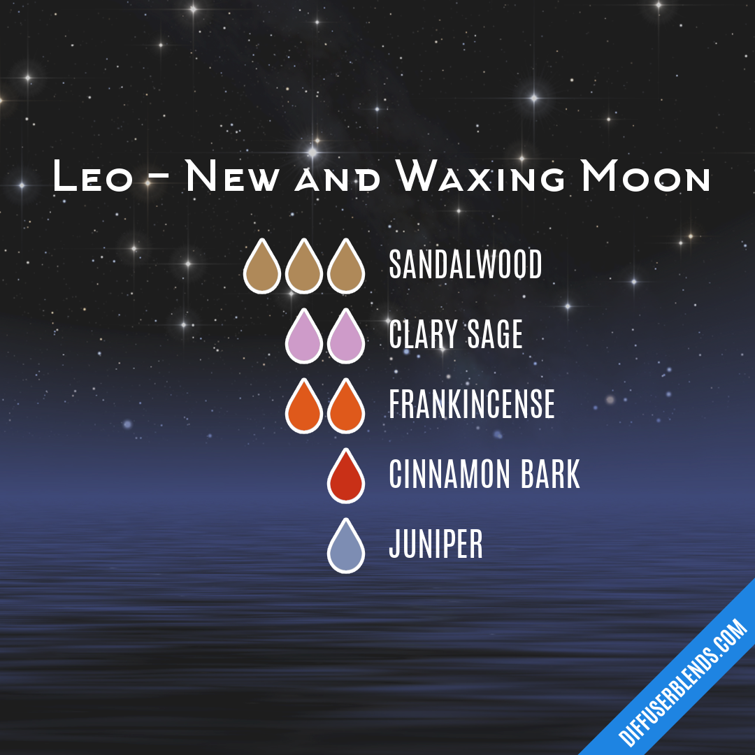 Leo - New and Waxing Moon — Essential Oil Diffuser Blend