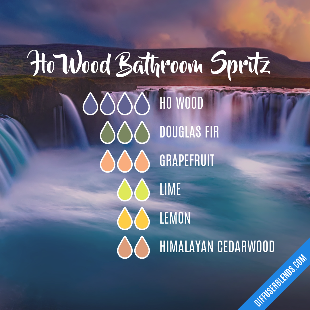 Ho Wood Bathroom Spritz — Essential Oil Diffuser Blend
