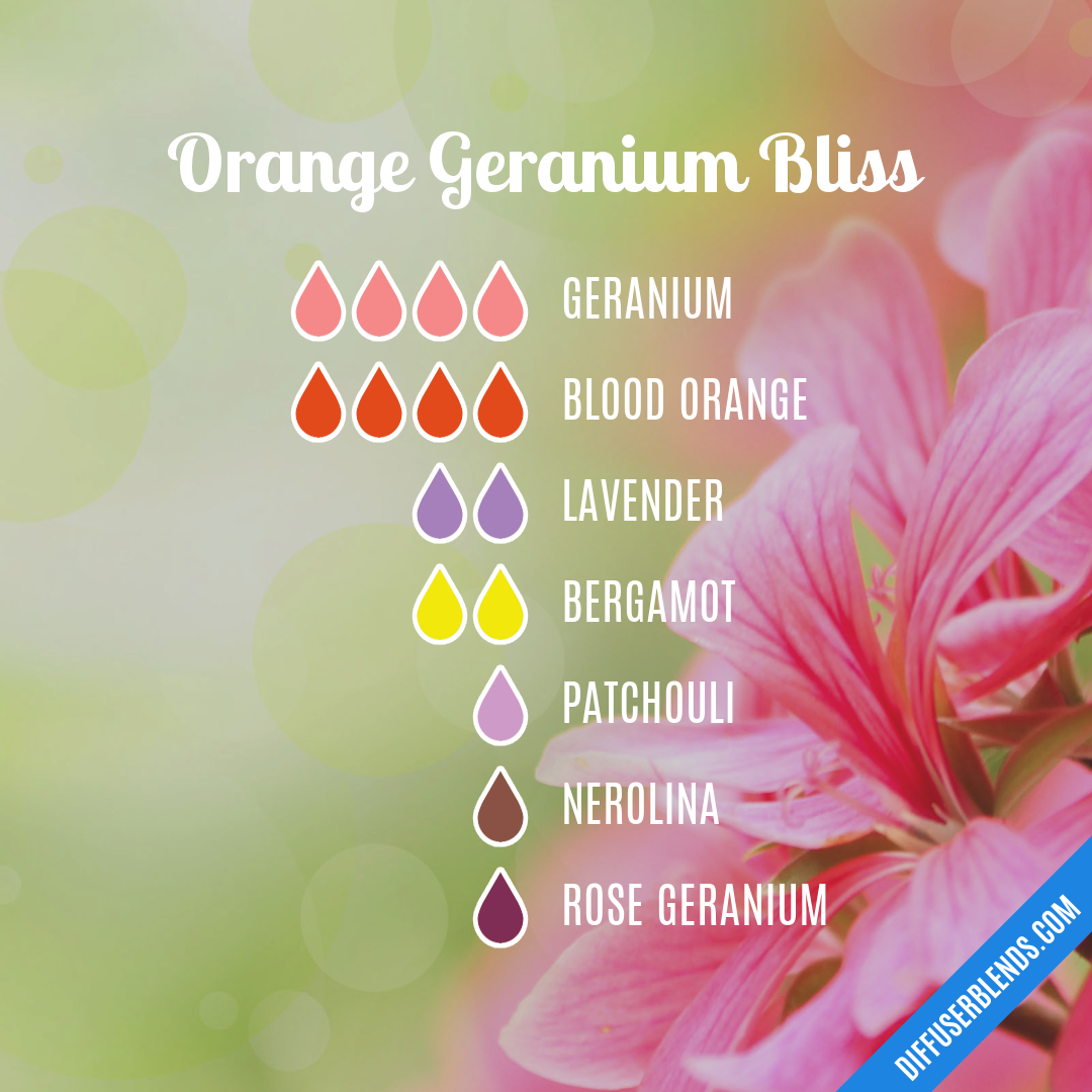 Orange Geranium Bliss — Essential Oil Diffuser Blend