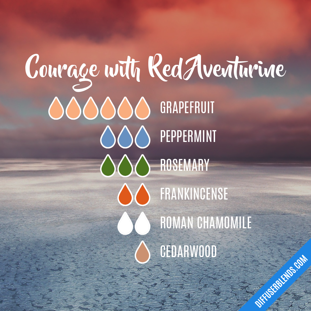 Courage with Red Aventurine | DiffuserBlends.com