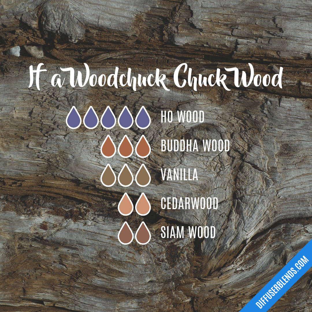 If a Woodchuck Chuck Wood — Essential Oil Diffuser Blend
