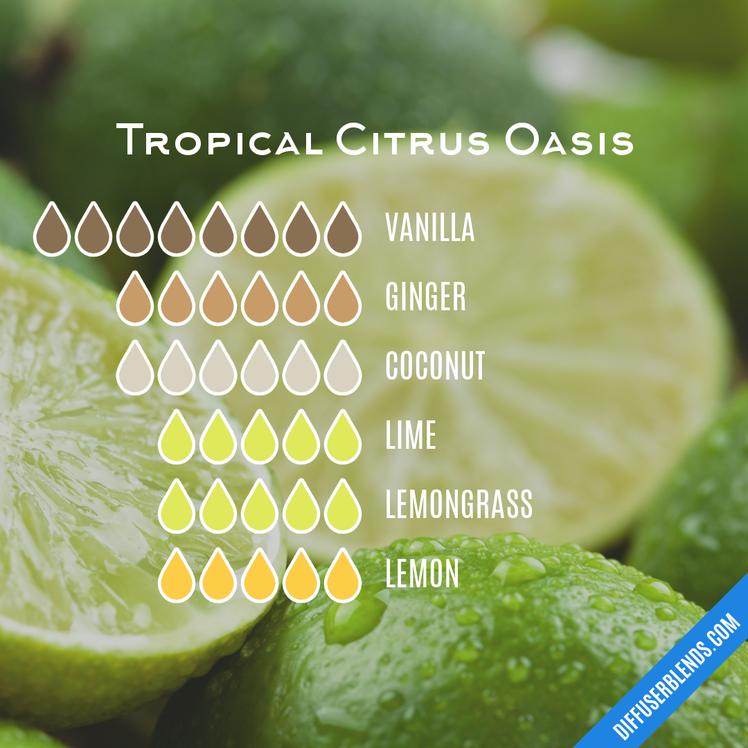 Tropical Citrus Oasis — Essential Oil Diffuser Blend