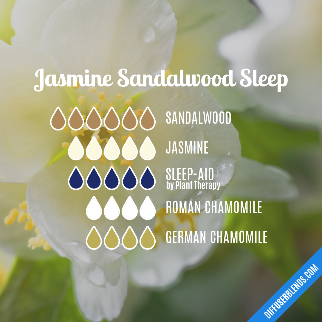 Jasmine Sandalwood Sleep — Essential Oil Diffuser Blend
