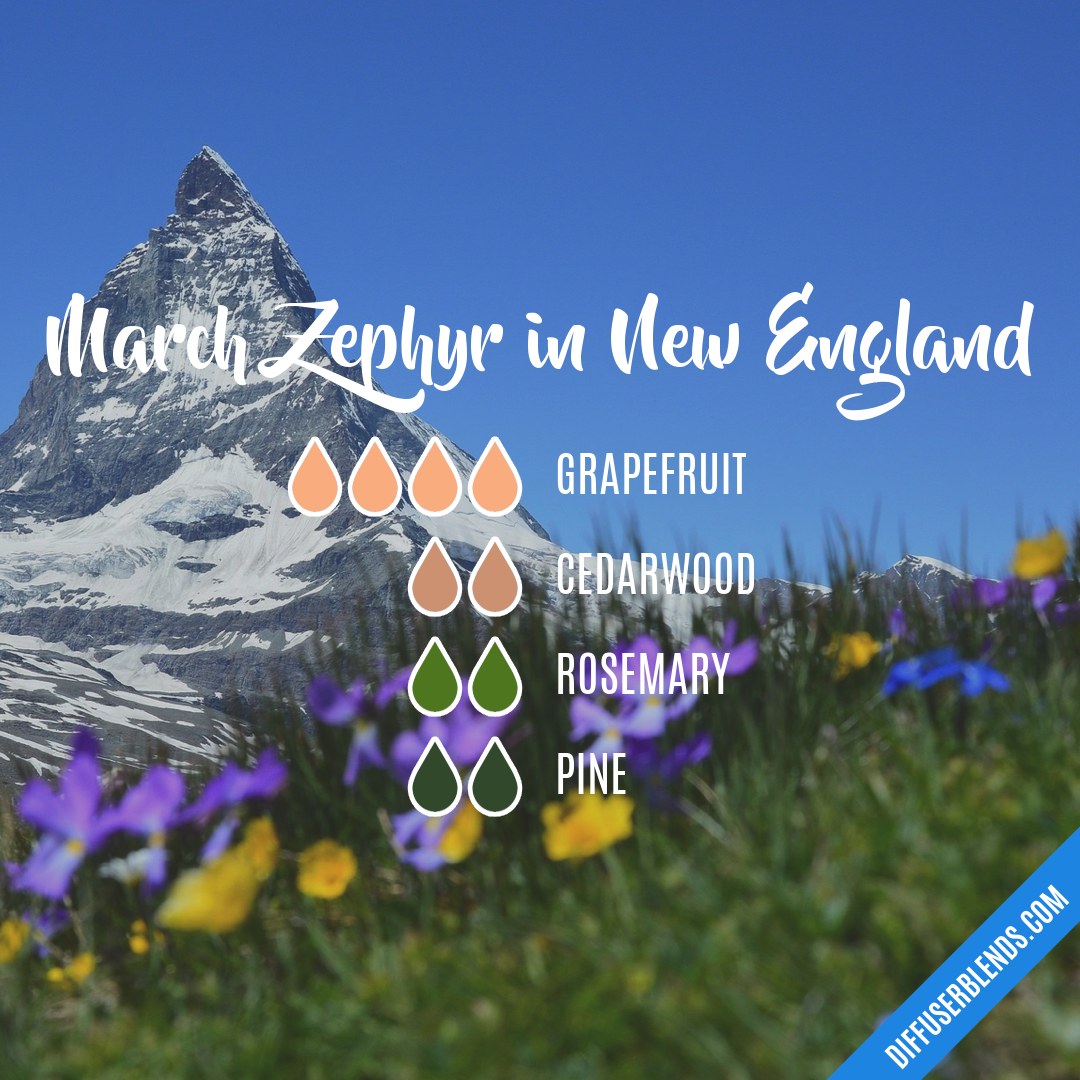 March Zephyr in New England — Essential Oil Diffuser Blend