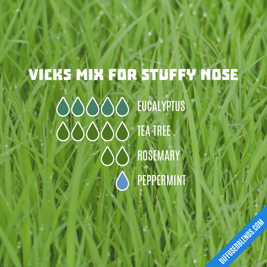 Vicks Mix for Stuffy Nose — Essential Oil Diffuser Blend